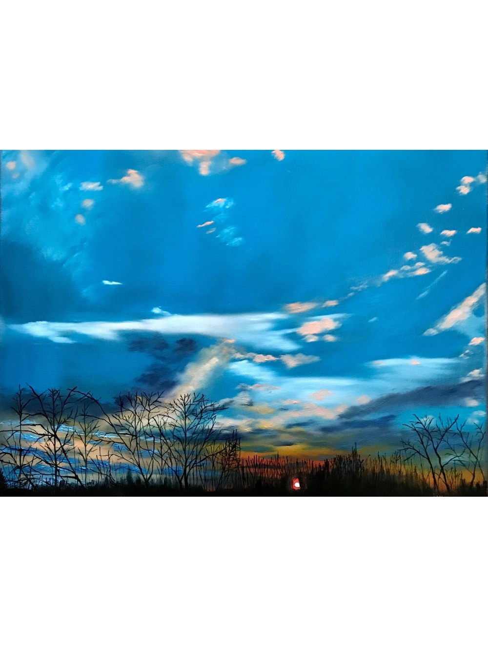 Sunset Horizon Oil Painting