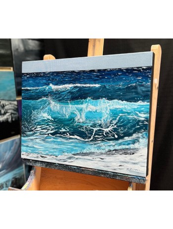 Crashing Waves Oil Painting