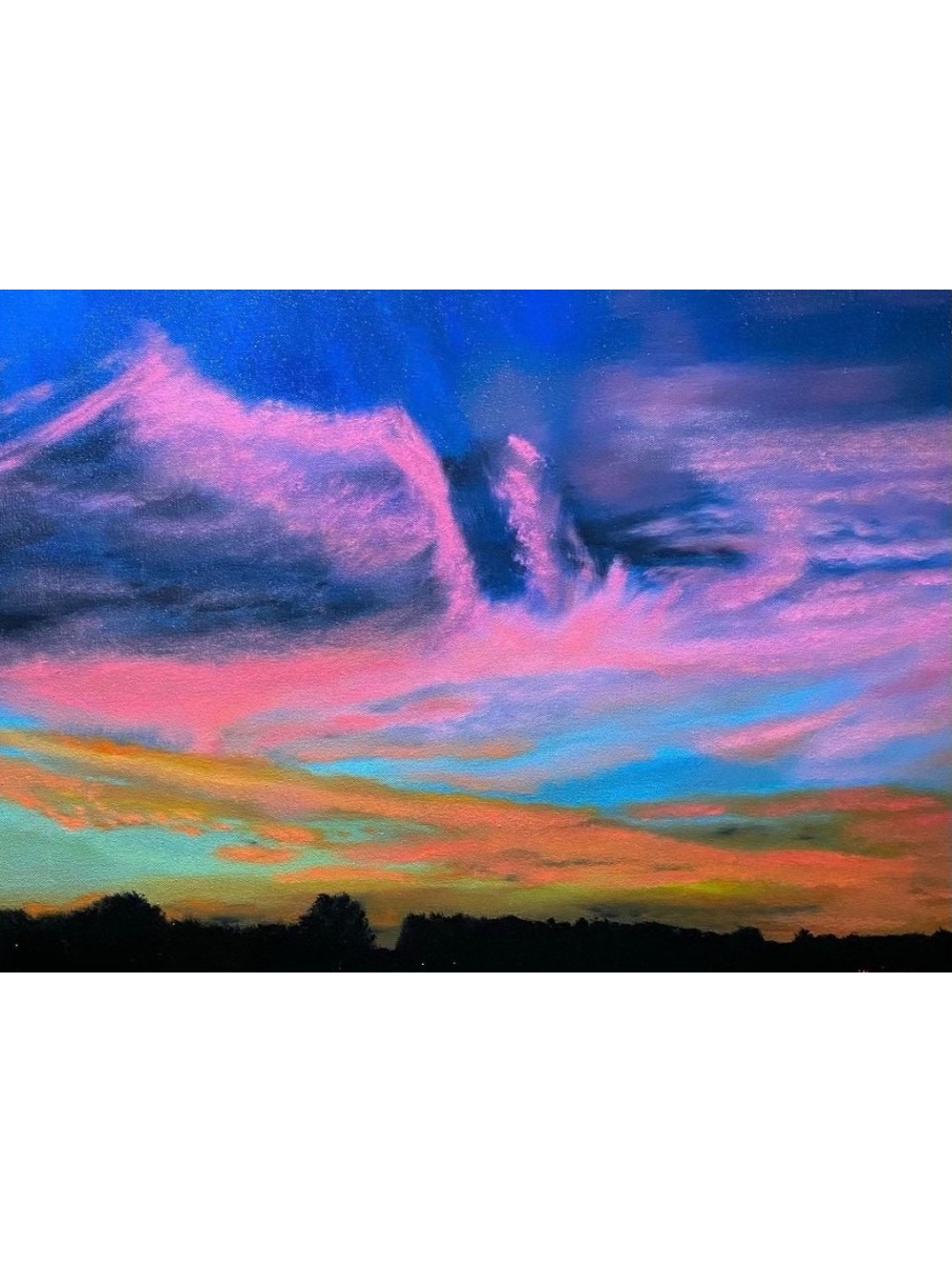 Yuma Sunset Skies Oil Painting