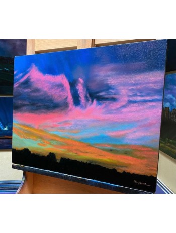 Yuma Sunset Skies Oil Painting