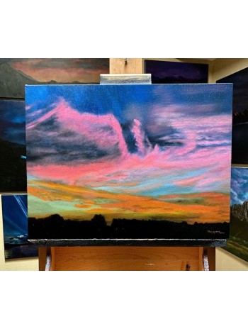 Yuma Sunset Skies Oil Painting