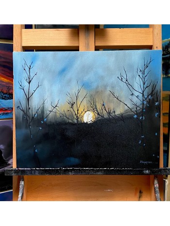 Dusk Blooms Original Oil Painting