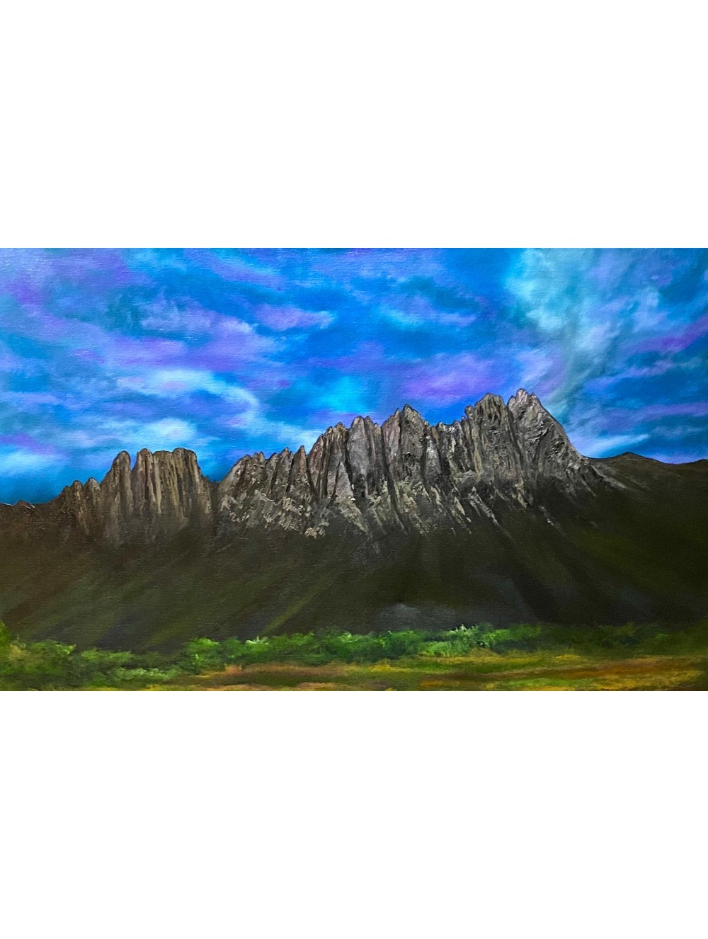 Organ Mountain Skies Oil Painting