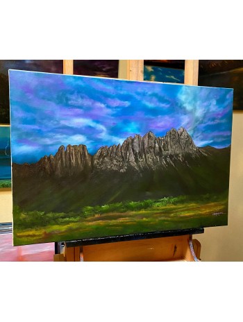 Organ Mountain Skies Oil Painting