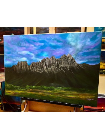 Organ Mountain Skies Oil Painting