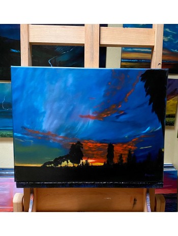 Brilliance of the Sunset Oil Painting