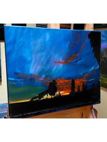 Brilliance of the Sunset Oil Painting