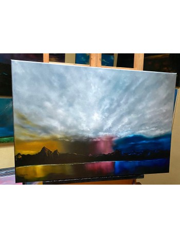 Rainbow Skies Oil Painting